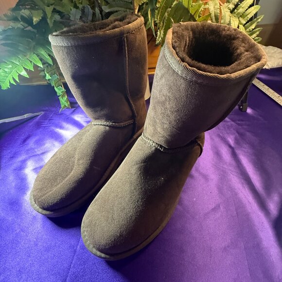 NWOT ๐Cozie Steps Water Repellent Sheepskin Suede Mid-Calf Boot - Picture 3 of 14